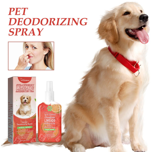 100ml Pet Deodorant Spray for Dogs & Cats — Lasting Fragrance, Removes Urine Odor