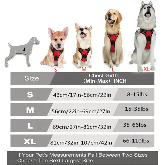 No-Pull Dog Walking Harness — Adjustable Nylon in 8 Colors