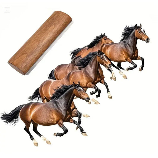 Wooden Handle Grooming Brush with Stainless Steel Teeth — S/M/L
