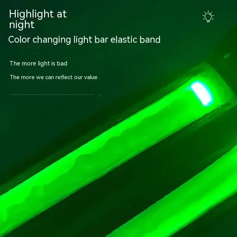 Color-Changing LED Dog Collar & Harness — Reflective Safety Vest for Night Walks