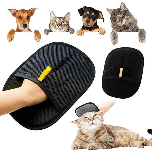 Pet Hair Remover Portable Washable Clothes Hair Dehairing Gloves Pet Cleaning Products Pet Accessories for Long/Short/Curly Hair