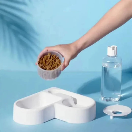 Automatic 2-in-1 Pet Food & Water Feeder for Dogs & Cats