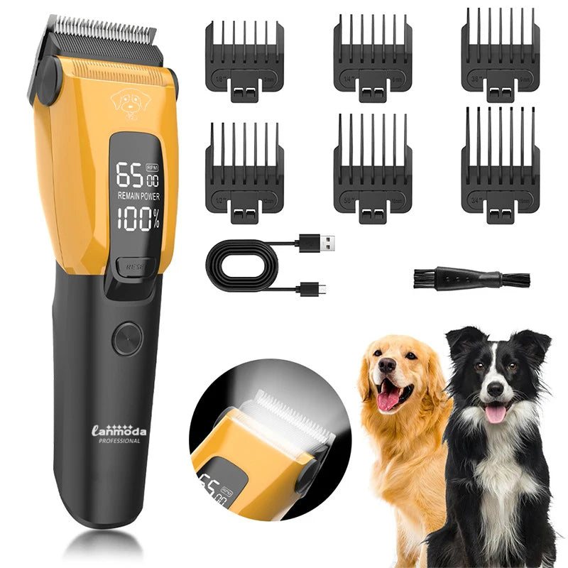 Rechargeable Electric Pet Hair Trimmer & Shaver — Type-C USB, Dogs & Cats