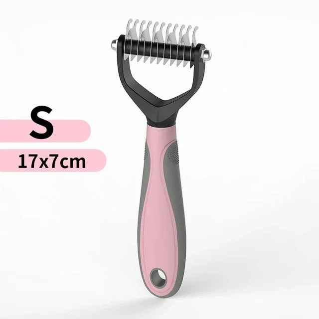 Double-Sided Stainless Steel Pet Hair Removal Comb — Dog & Cat Grooming