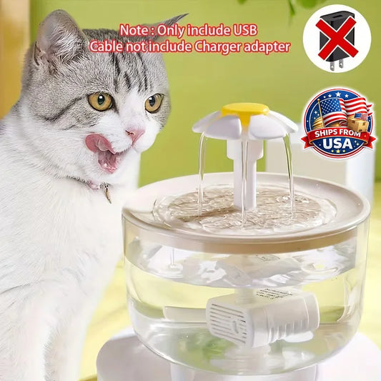 Large Capacity Automatic Pet Water Fountain — Food Grade, USB Powered, Silent Operation