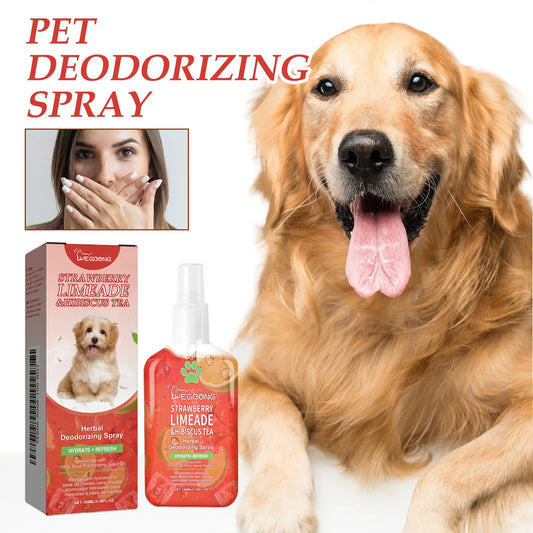 100ml Pet Deodorant Spray for Dogs & Cats — Lasting Fragrance, Removes Urine Odor