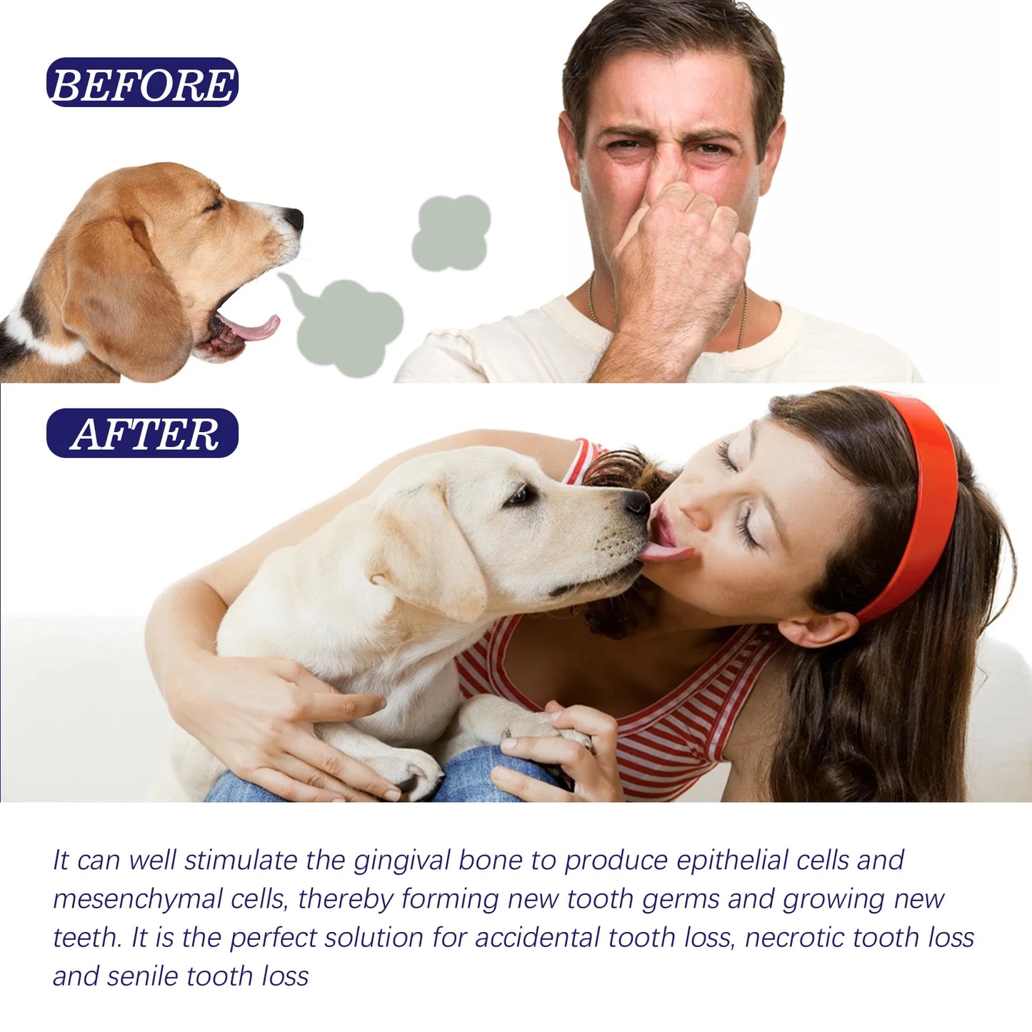 Pet Dental Care Toothpaste — Protects Gums, Removes Stains & Reduces Odor for Dogs & Cats