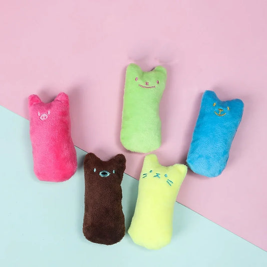 Safe Velvet Chew Toy for Cats — Pink or Blue