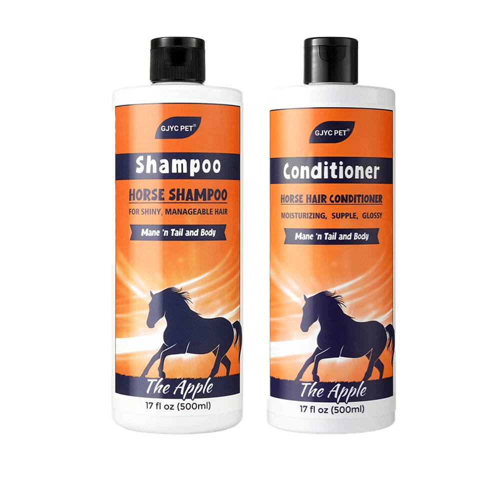 Horse Mane & Tail Shampoo, Conditioner, or Bundle — Detangler, Strengthens & Adds Shine