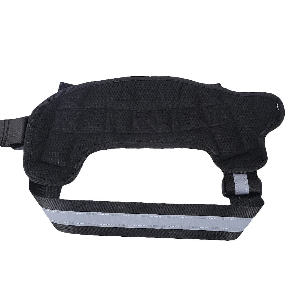 No-Pull Reflective Dog Harness Vest — Breathable, Adjustable with Custom ID Patch