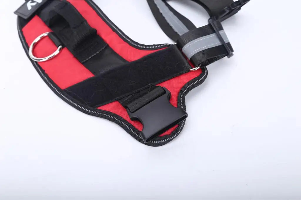 No-Pull Reflective Dog Harness Vest — Breathable, Adjustable with Custom ID Patch