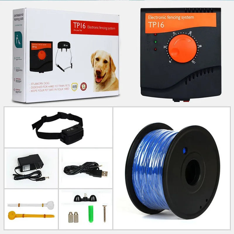 Dog Training Collar & Electric Fence System TP16 — Waterproof, Rechargeable