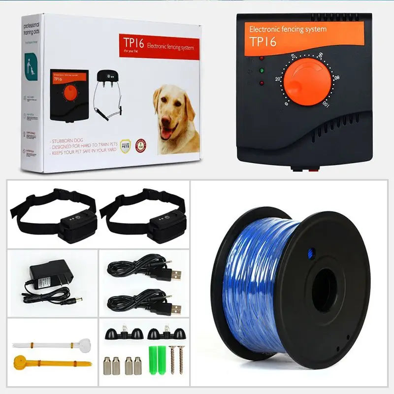 Dog Training Collar & Electric Fence System TP16 — Waterproof, Rechargeable