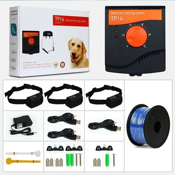 Dog Training Collar & Electric Fence System TP16 — Waterproof, Rechargeable