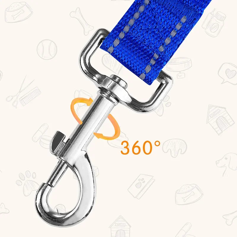 Reflective Dog & Cat Harness Lead Strap — Night Walking & Training, 1.2m / 1.5m / 1.8m