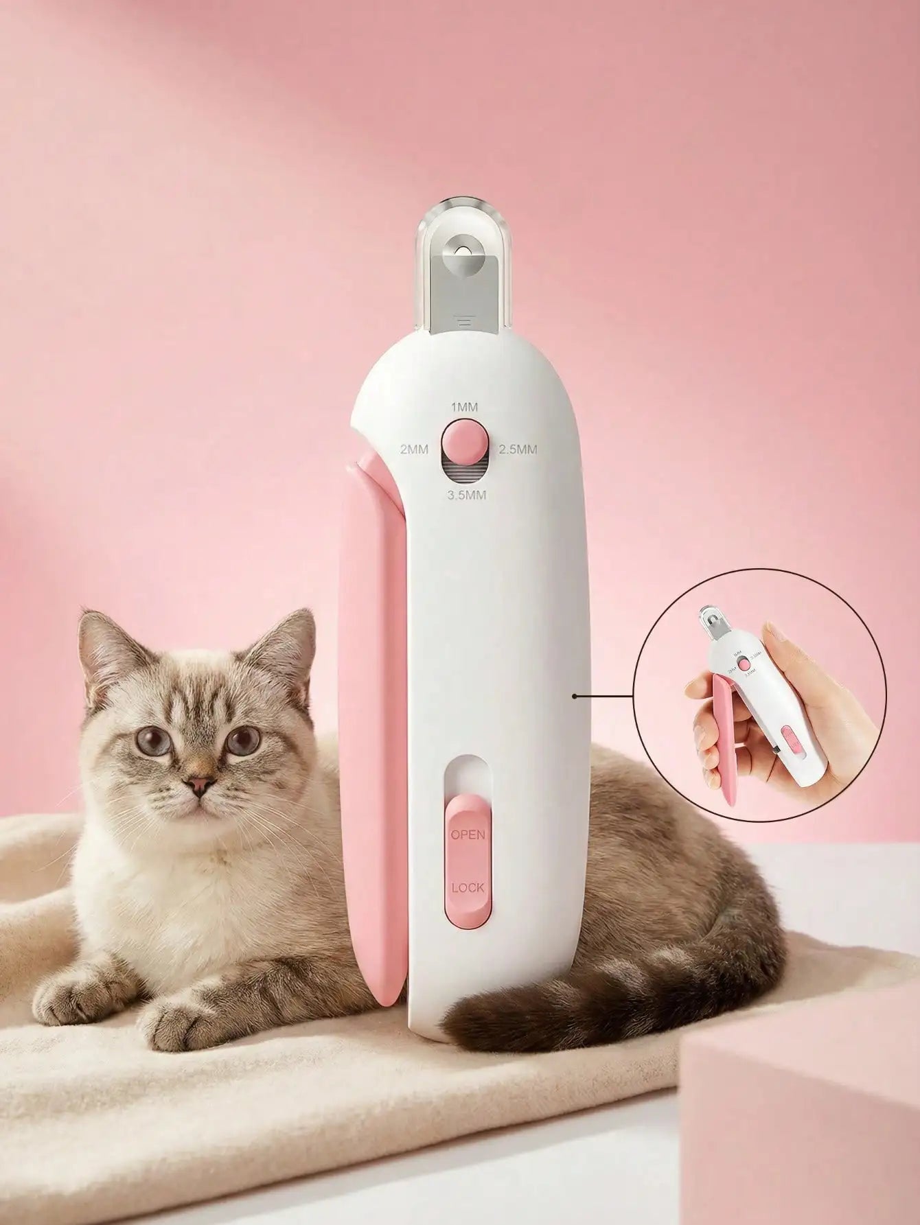 Professional Cat & Dog Nail Clippers — Stainless Steel Safety Trimmer