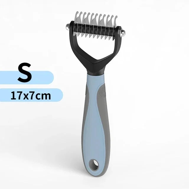 Double-Sided Stainless Steel Pet Hair Removal Comb — Dog & Cat Grooming