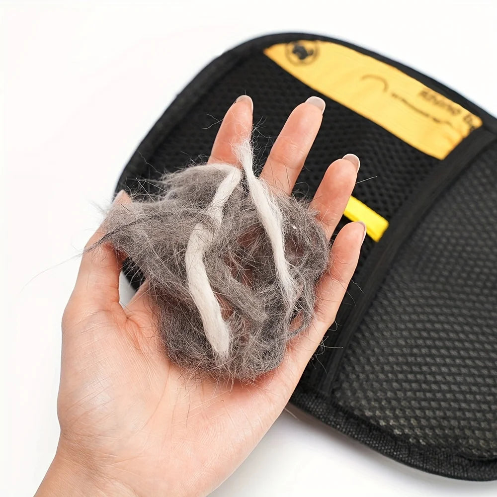 Pet Static Hair Removal Gloves — Upgraded Large Size for Dogs & Cats