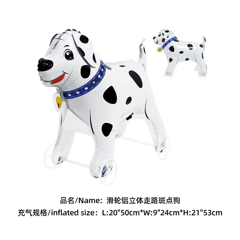 Dog Birthday Party Balloons — 12" Latex Puppy Print, Pack of 12