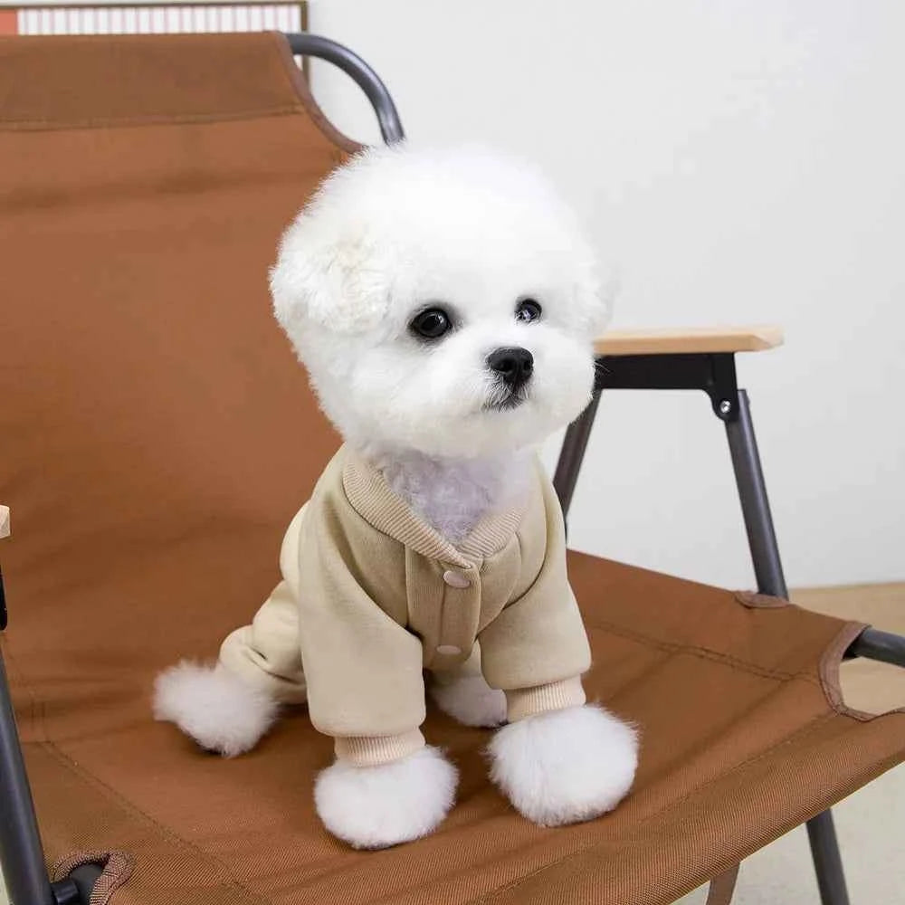 4 Legs Dog Hoodies Jumpsuit for Small Dogs Puppy Clothes Sport Dog Pullover Sweatshirt Doggies Winter Coat Warm Pet Cat Apparel