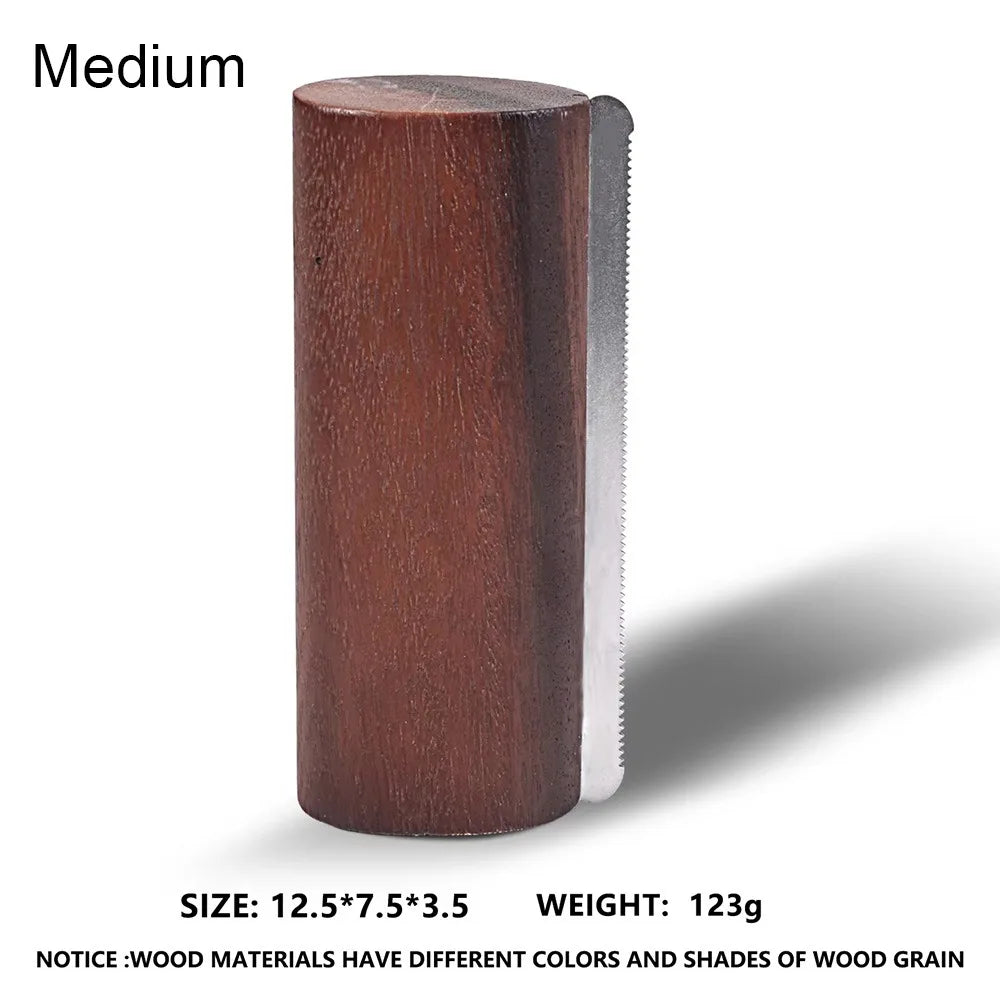 Wooden Handle Grooming Brush with Stainless Steel Teeth — S/M/L