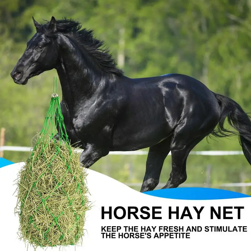 Horse Hay Net Bag — Hangable for Barn Stalls & Paddocks