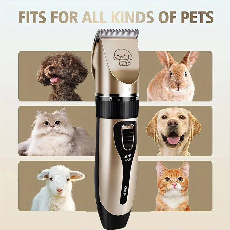 Pet Hair Trimmer Kit — Electric Precision Clippers for Dogs & Cats