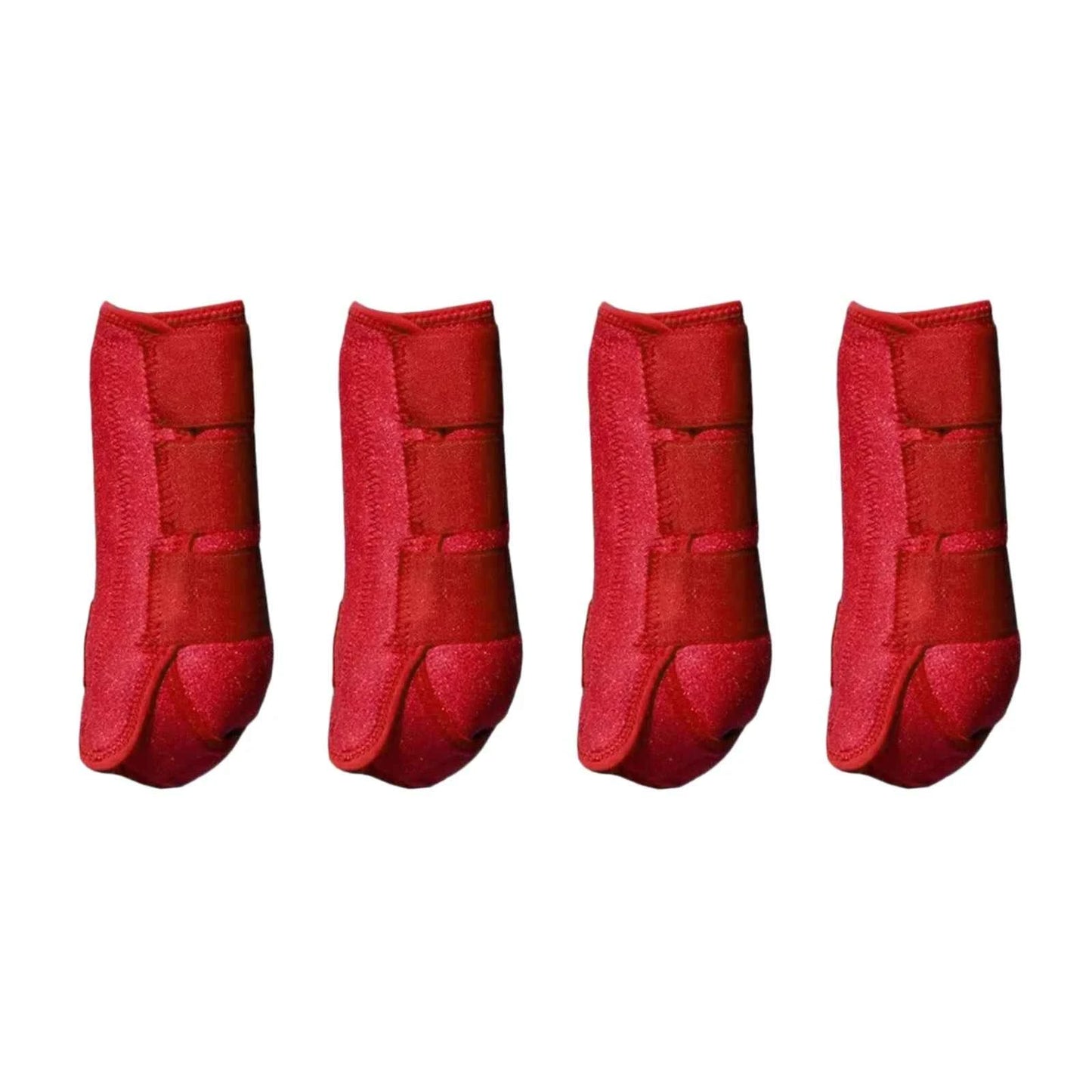 Horse Leg Wraps & Boots — Set of 4, Adjustable Neoprene Support