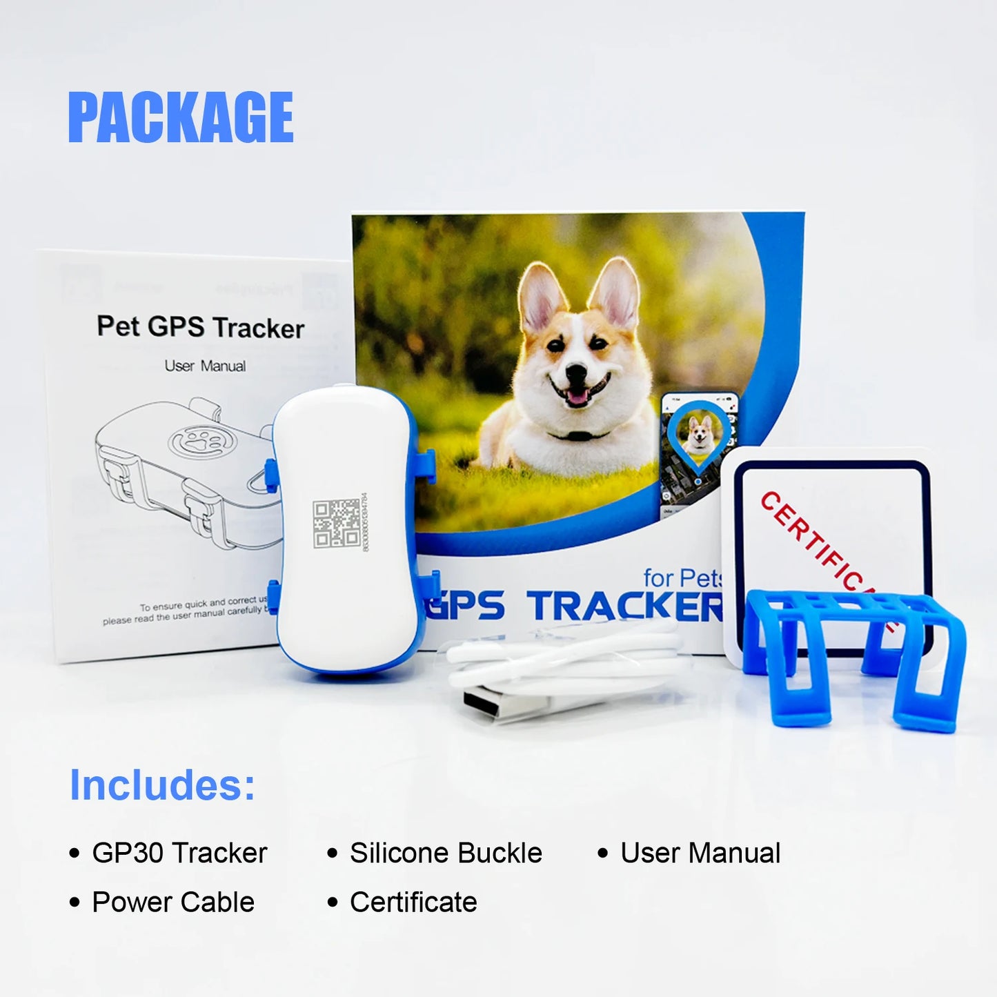 GPS Pet Tracker for Dogs & Cats — 4G LTE, Unlimited Distance, IP67 Waterproof