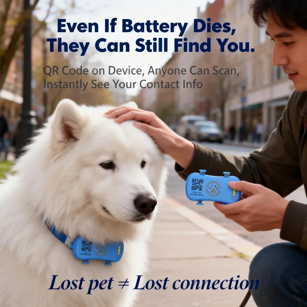 GPS Pet Tracker for Dogs & Cats — 4G LTE, Unlimited Distance, IP67 Waterproof