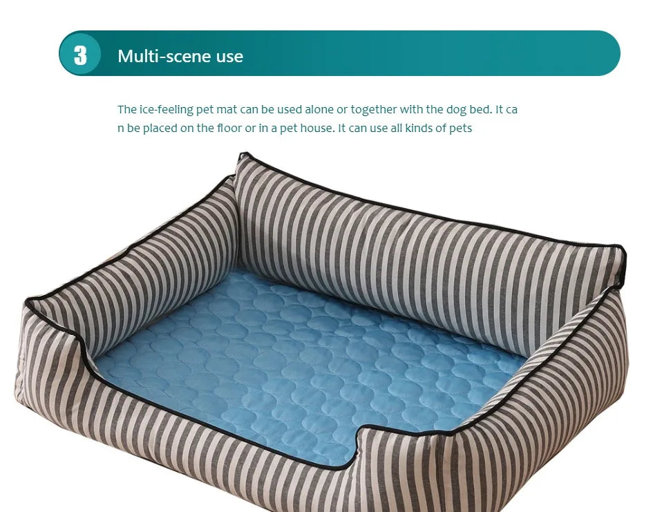 Extra Large Dog & Cat Cooling Mat — Self-Cooling Ice Pad for Big Dogs