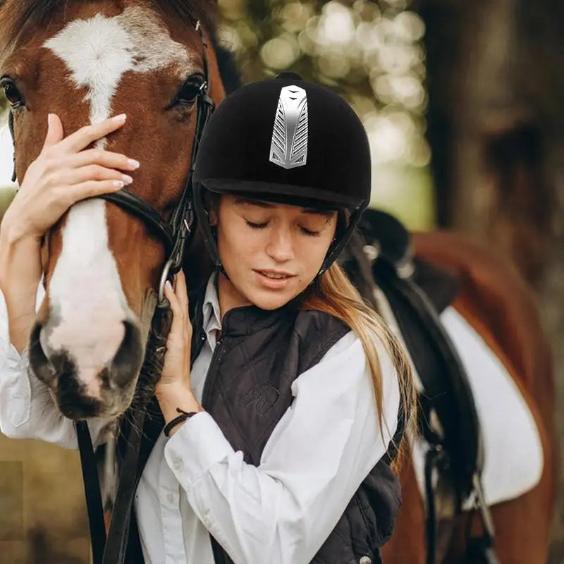 Equestrian Horse Riding Helmet — Breathable ABS Safety Half Cover Headgear for Riders