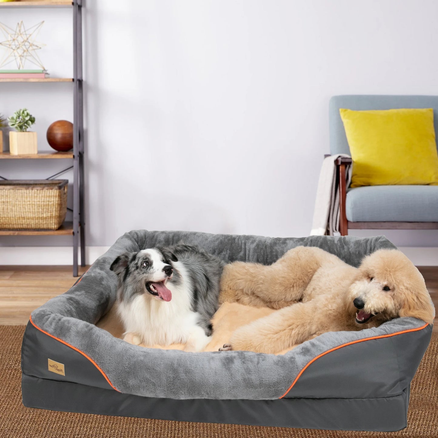 Large Dog Bed with Removable Washable Waterproof Cover — Sponge Foam Support (Copy)