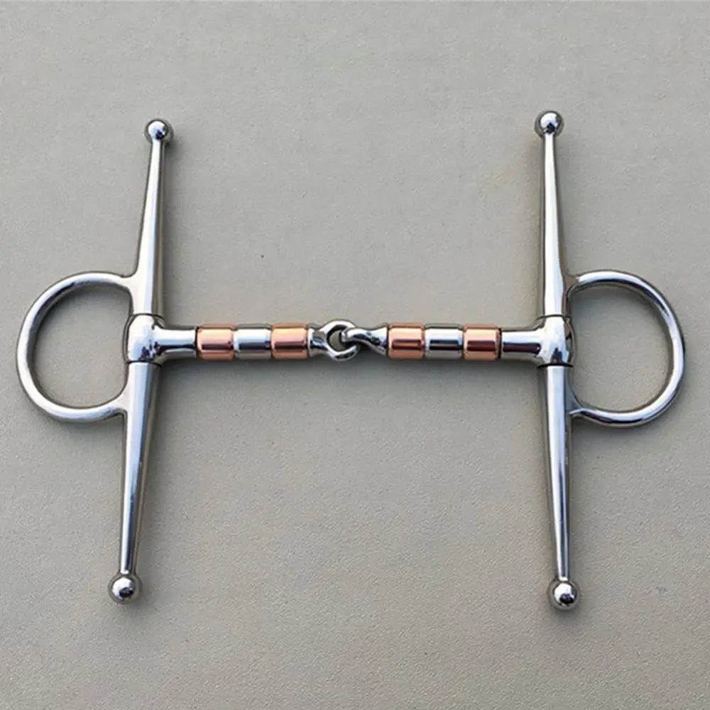 H-Shape Horse Snaffle Bit — Stainless Steel with Brass Mouth | Reining & Headstall Compatible
