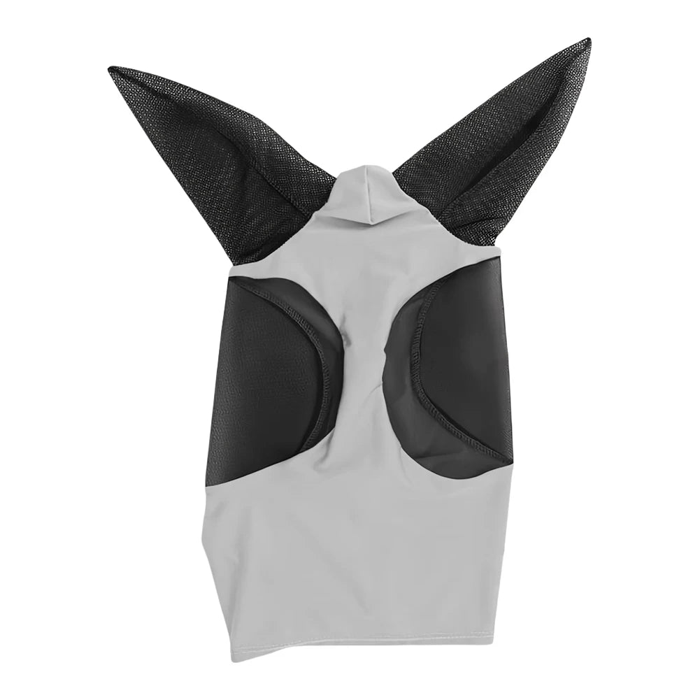 Horse Fly Mask — Breathable Mesh Hood with Ear Protection | Anti-Fly & Mosquito Bonnet | Black, Grey, Blue, Red, Purple