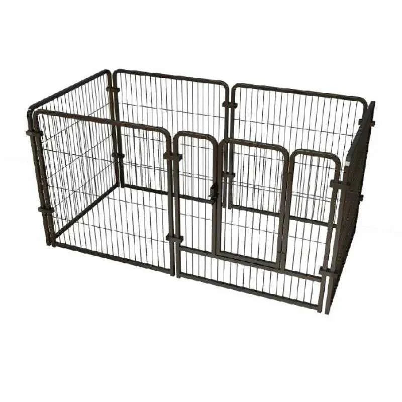 Heavy Duty Pet Playpen — 4 or 6 Foldable Stainless Steel Panels for Dogs, Cats & Rabbits
