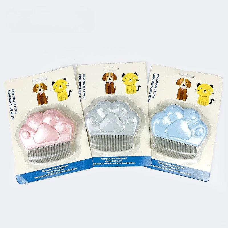 Double-Sided Shedding & Dematting Comb for Cats & Dogs — Stainless Steel Knot Cutter