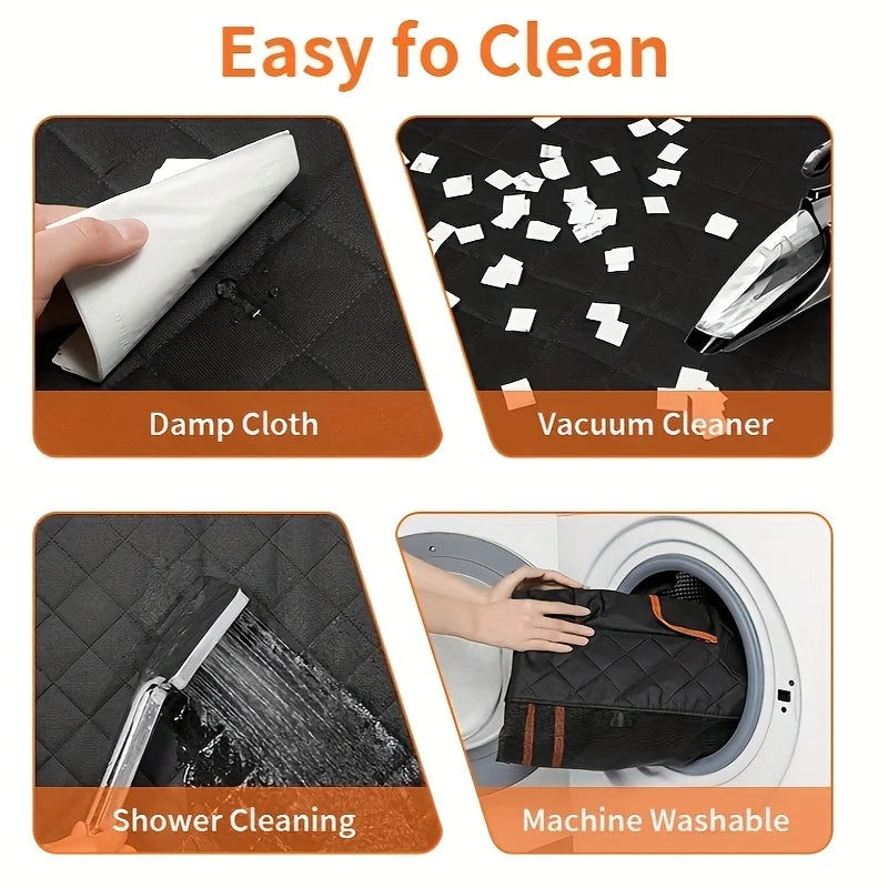 Dog Car Seat Cover — Heavy Duty, Scratch-Resistant, Anti-Slip Rear Seat Protector