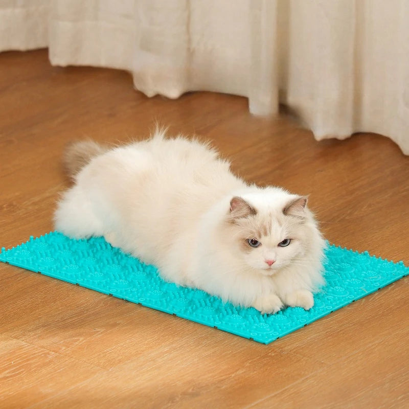 Cat & Kitten Fur Cleaning Massage Brush — Soft Plastic Grooming Tool