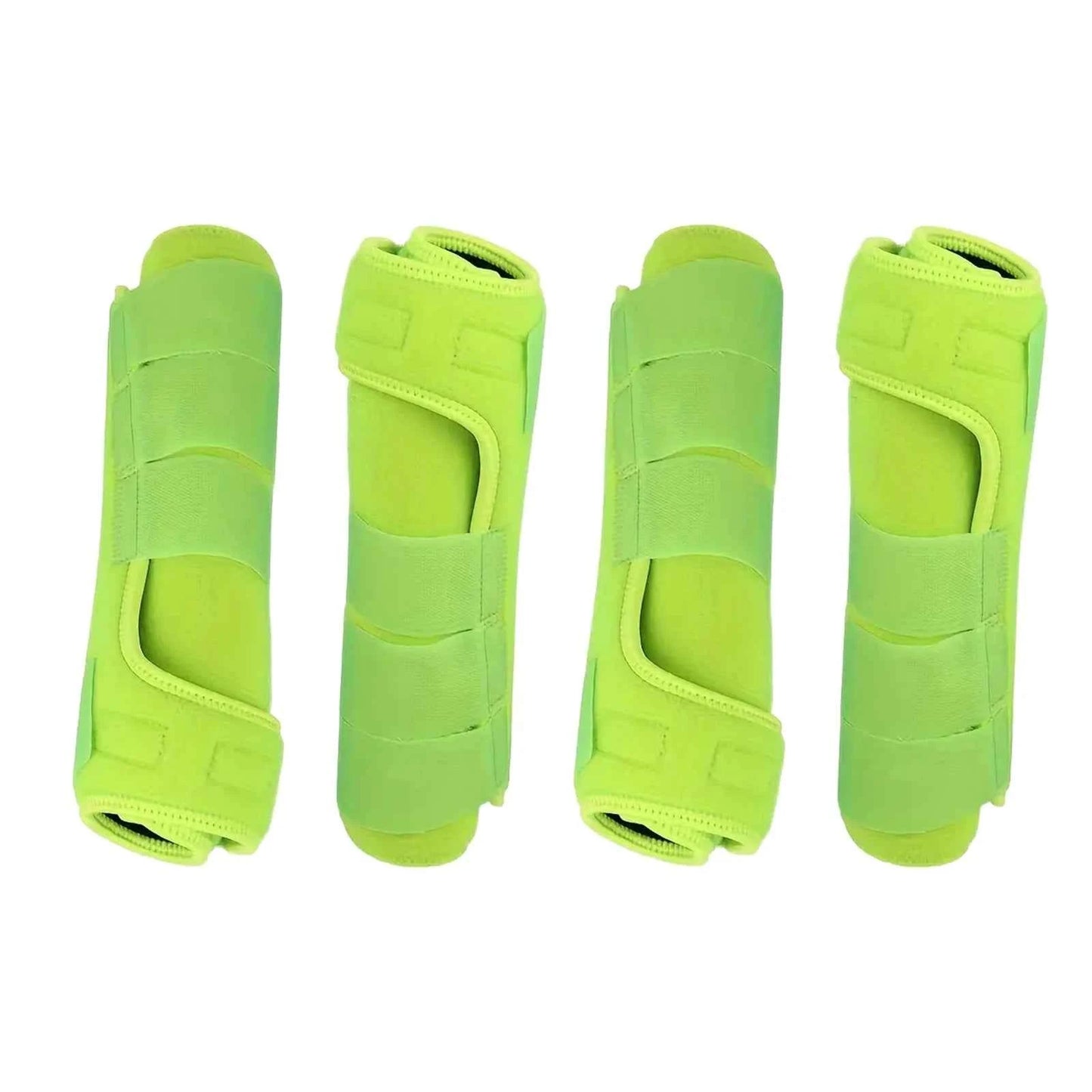 Horse Leg Wraps & Boots — Set of 4, Adjustable Neoprene Support