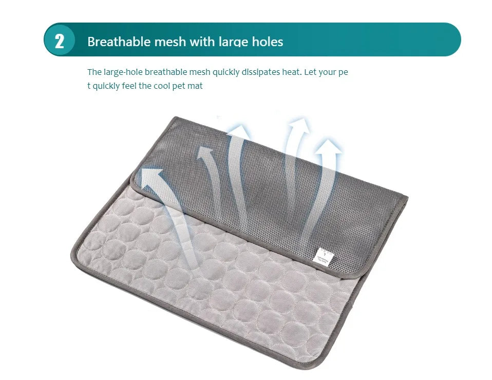 Extra Large Dog & Cat Cooling Mat — Self-Cooling Ice Pad for Big Dogs