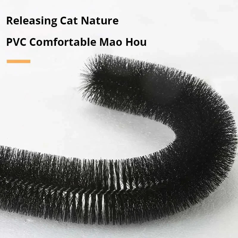 Cat Self-Grooming Arch Toy — Wooden Rubbing Brush for Cats