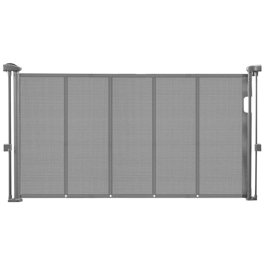 Retractable Pet Gate — Extends 55” to 110” Wide, 34” Tall, Easy to Install