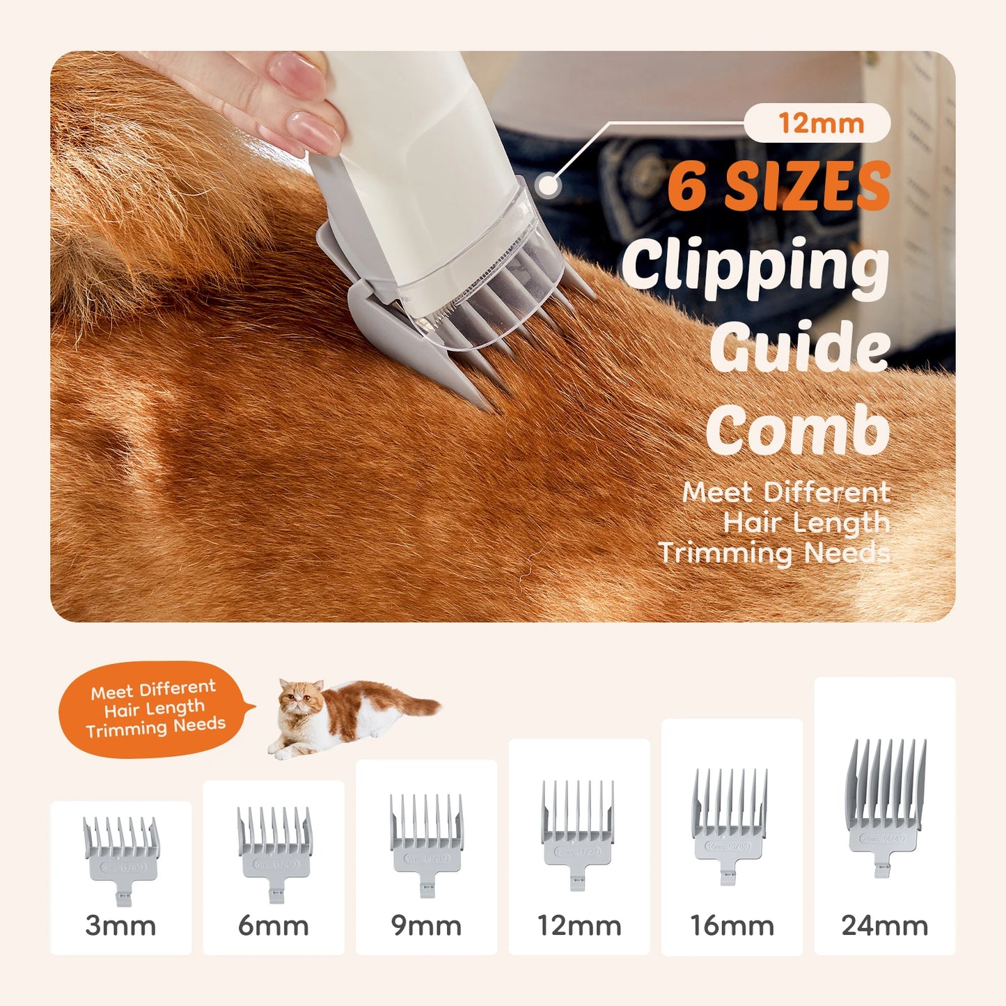 2.5L Pet Grooming Vacuum Kit — Suction Groomer for Dogs & Cats