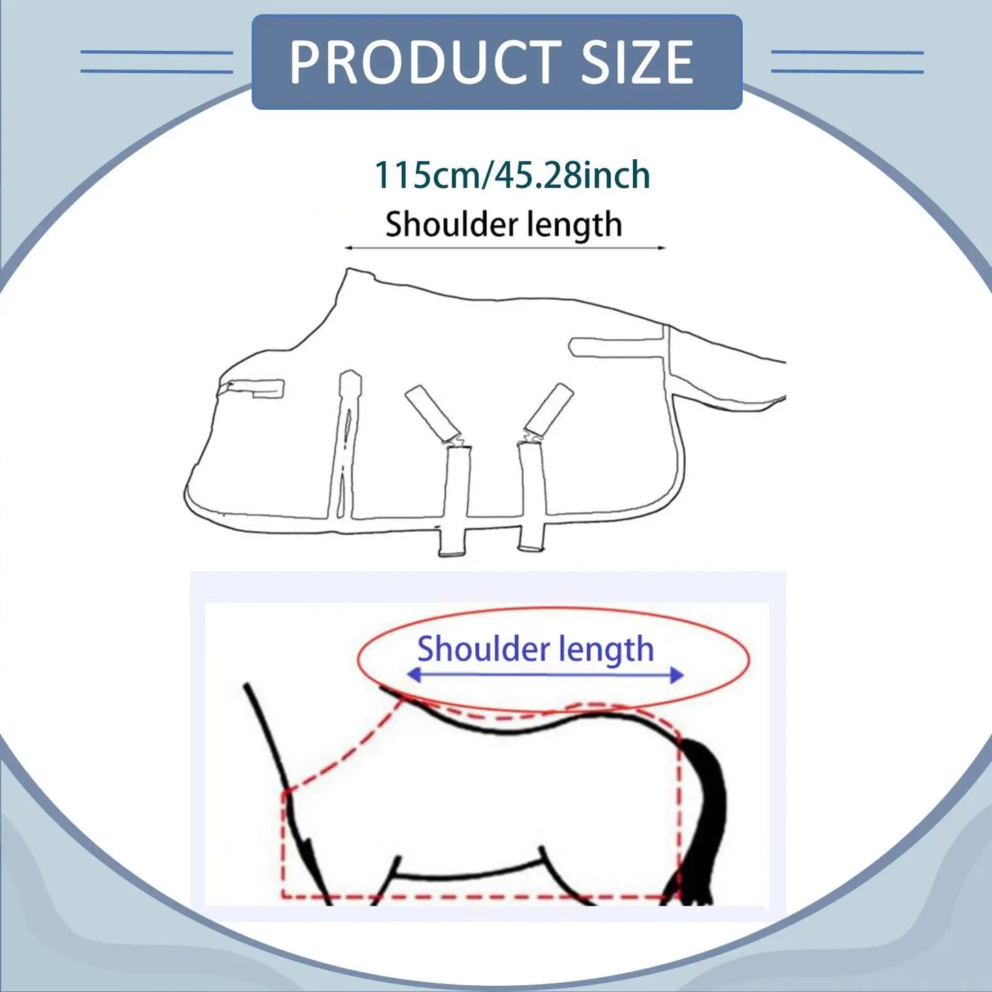 Windproof Horse Blanket — Waterproof, Insulated Winter Turnout Rug with Belly Cover