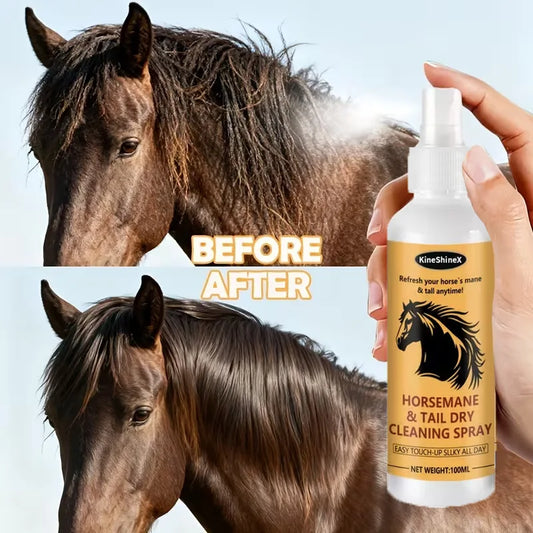 No-Rinse Horse Mane & Tail Detangling Spray — Smoothing & Conditioning