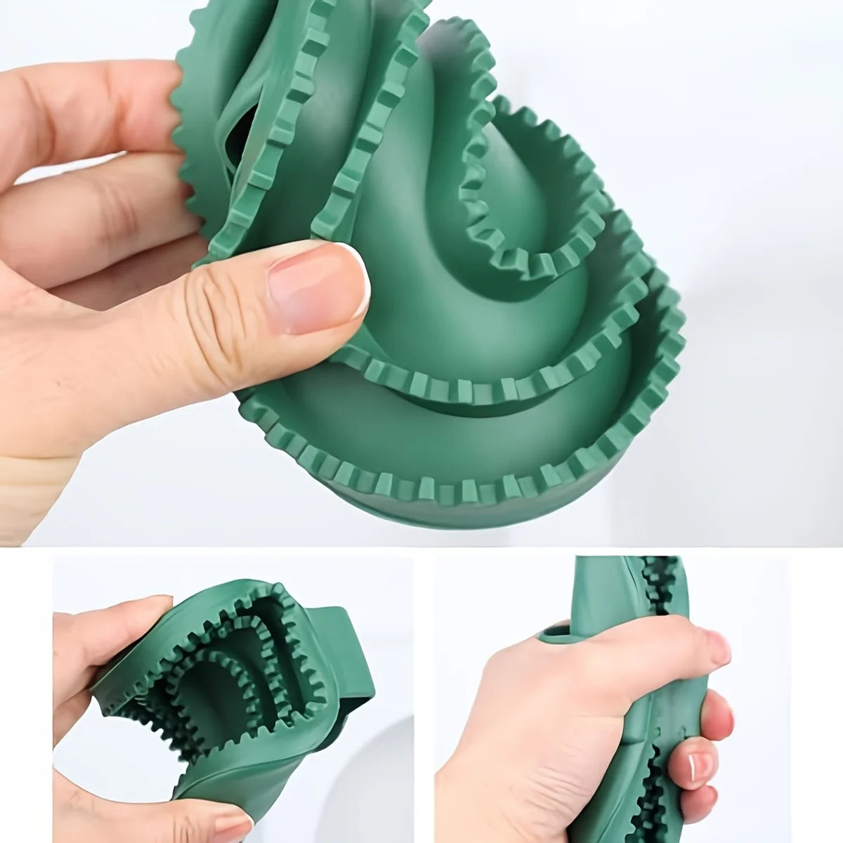 Rubber Massage & Cleaning Brush for Horses — Detangling & Bathing Tool