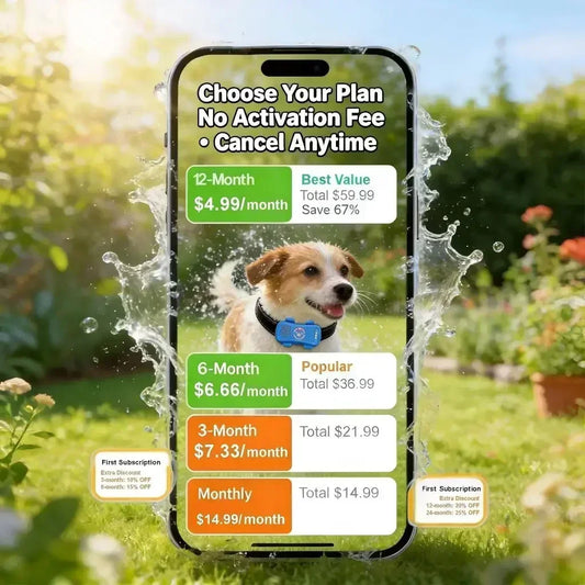 4G GPS Pet Tracker for Dogs & Cats — Real-Time Tracking, Built-In SIM, IP67 Waterproof