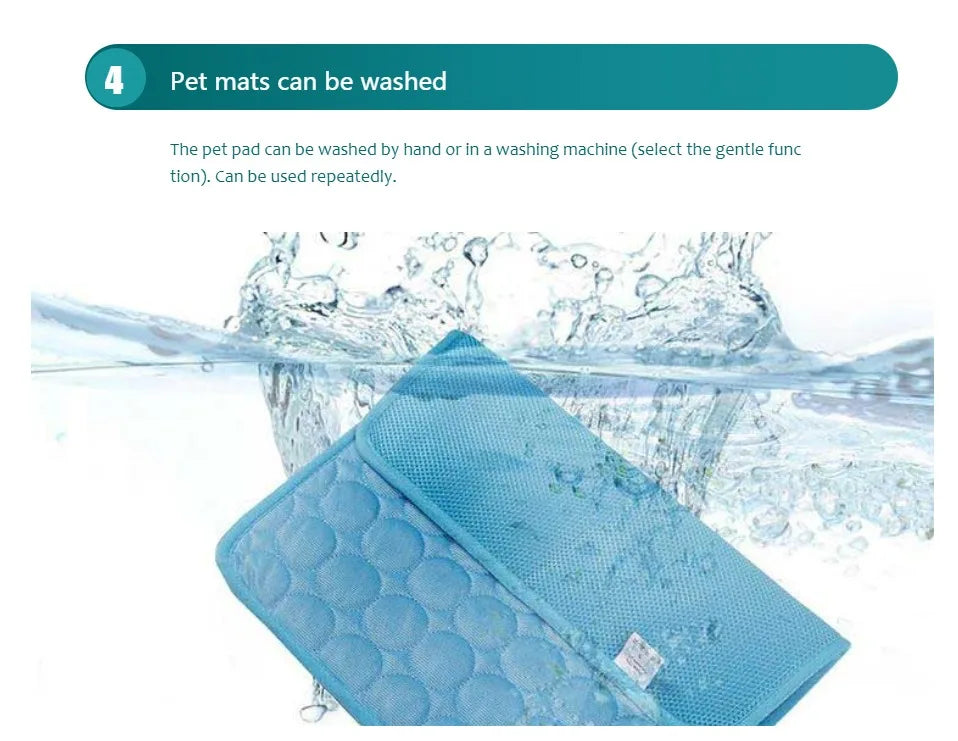Extra Large Dog & Cat Cooling Mat — Self-Cooling Ice Pad for Big Dogs