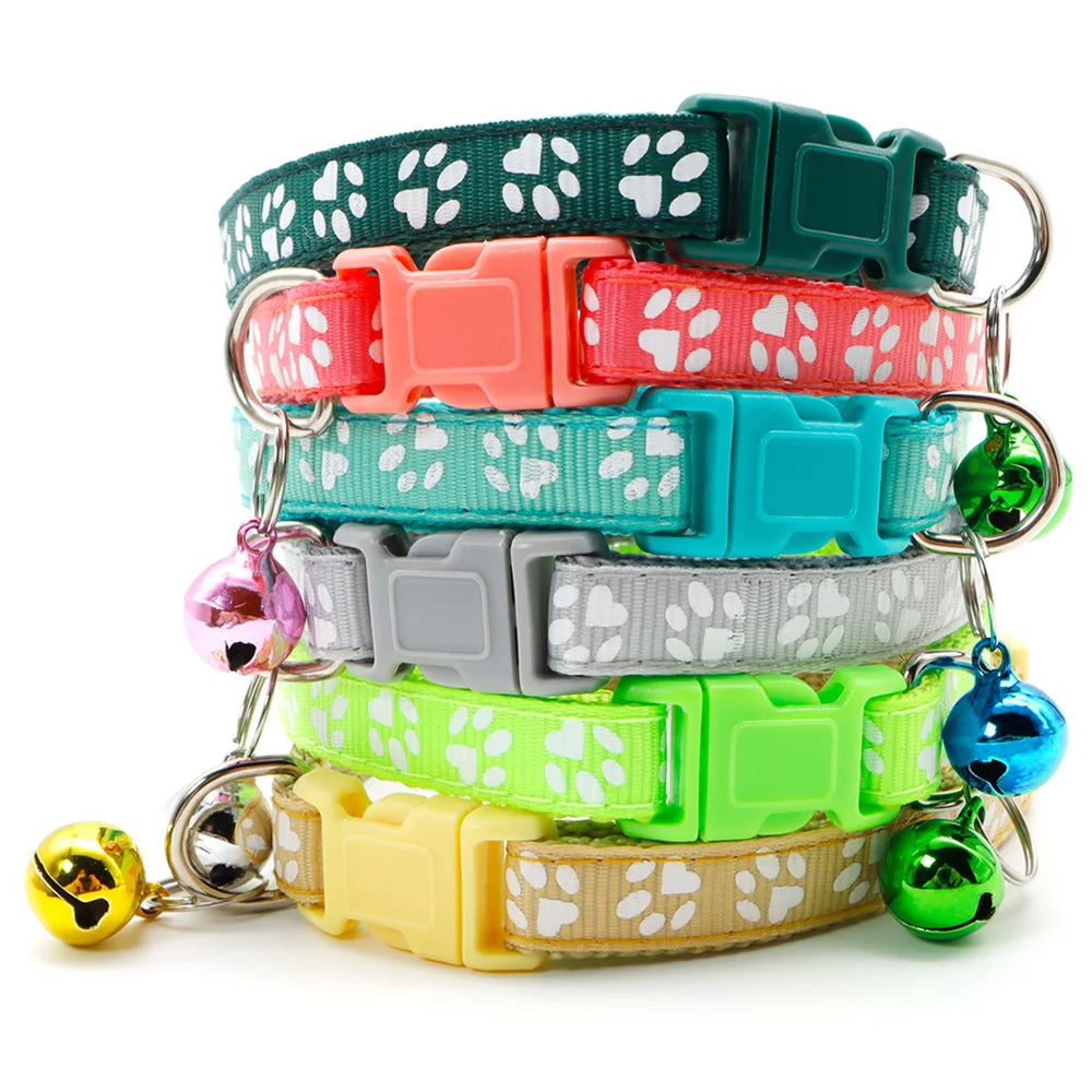 12-Pack Mix Color Dog & Cat Buckle Collars — Wholesale Anti-Lost Set
